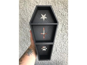 coffin shelf jewelry makeup etc decor coffins jewellery box make-up holder organizer 3d print model - Mito3D
