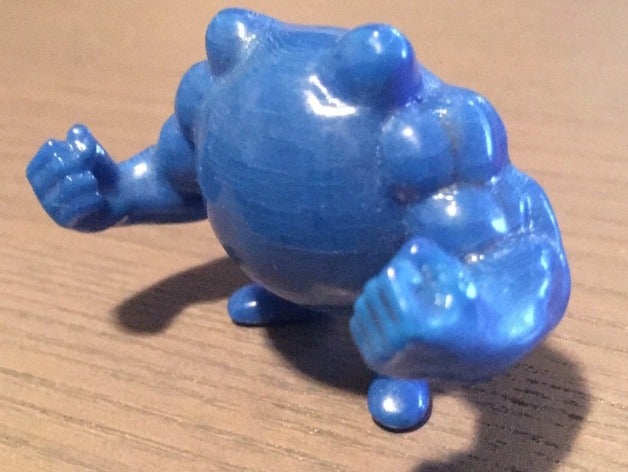 poliswole brinquedos jogos buff os ganhos muscular pokemon poliwhirl fortes proteína de soro leite 3D print model - Mito3D