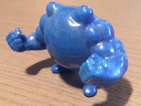 poliswole los juguetes juegos buff ganancias muscular pokemon poliwhirl fuerte proteína de suero leche 3d print model - Mito3D