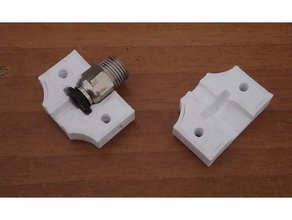 bowden tube push fit lock 3d printer parts clamp 3d print model - Mito3D
