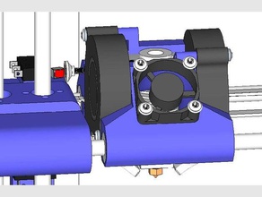 anet a6 e3d carriage printer parts 3d print model - Mito3D