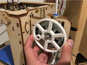 driving wheel extruder 3d printer parts original plus ultimaker 3d print model - Mito3D