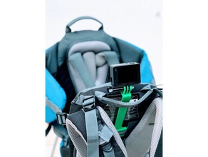 gopro mount deuter kid comfort backpack rear view sport outdoors 3d print model - Mito3D