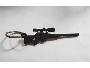 fortnite sniper chaveiro os acessórios battle royal modelos arma rifle 3d print model - Mito3D