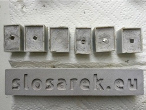 alfabeto stampi un&ndashz costruire il proprio frigorifero messaggi fai da te di concreto magnete del lettere la tipografia ubuntu-media 3d print model - Mito3D