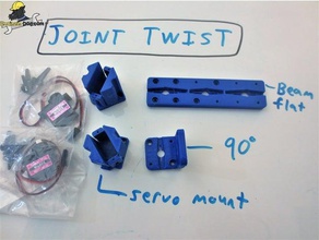 torsión servo conjunto de módulo pequeño cnc la colección ingeniería arduino nano brazo mg90s modular el robot sg90 3d print model - Mito3D