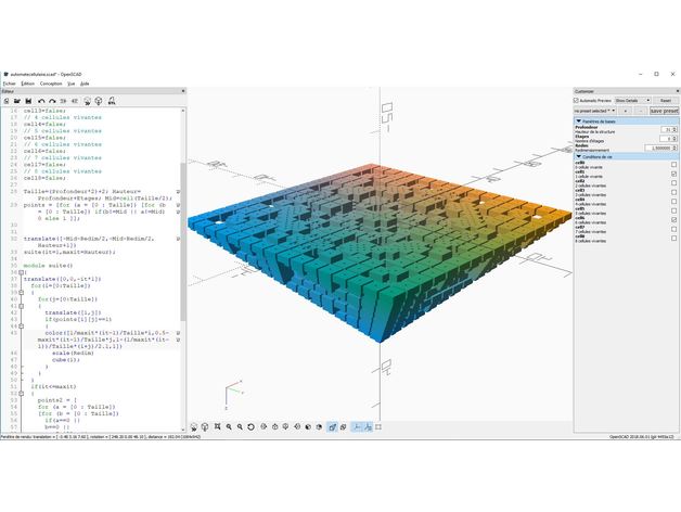 automa cellulare casa di generatore per la matematica 3d frattale belgique automi cellulari customizer fractale vita sierpinski sierpinskipyramide 3D print model - Mito3D