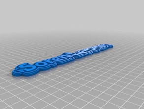 Sören lemmon tag Schlüsselanhänger angepasst 3d print model - Mito3D