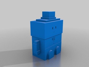 cubículo de robot 3d la impresión lindo niza popular muy wow 3d print model - Mito3D