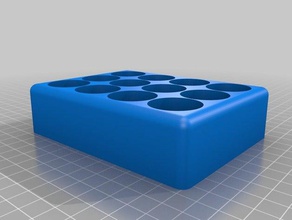 20 ml scintillation vial holder 12 Container angepasst 3d print model - Mito3D