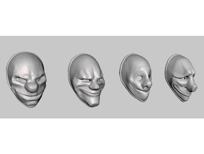 payday 2 masks 3d printing 3d print model - Mito3D