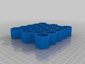 angepasste parametrische Waben-Container 5x5 3d print model - Mito3D