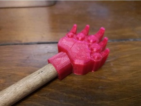 bear claw back scratcher mano herramientas 3d print model - Mito3D