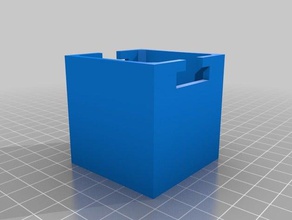hanging storage bin 5 cm cube 3d printing bathroom garage kitchen 3d print model - Mito3D