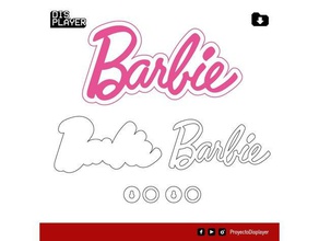 barbie background laser cut file toys games collection customized figures 3d print model - Mito3D