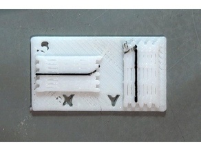 double extrudeuse de test d'alignement 3d l'impression les tests extrusion 3d print model - Mito3D