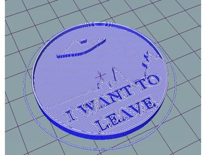 want leave signs logos 3d print model - Mito3D