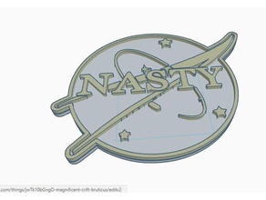 nasty nasa signs logos 3d print model - Mito3D