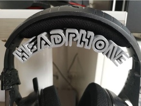 headphone stand support casque organization headphones hanger holder headset 3d print model - Mito3D
