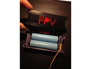 batterie fpv vr pro d2 fatshark 2s 18650 3 d de l'imprimante accessoires 3d print model - Mito3D