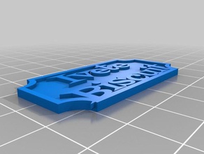 my customized nameplate 2 row decor 3d print model - Mito3D