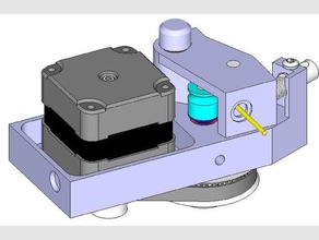 anet a6 bowden extruder 3d printer parts belt driven 3d print model - Mito3D