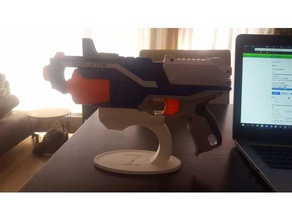 nerf disruptor stand mechanical toys gun mod 3d print model - Mito3D
