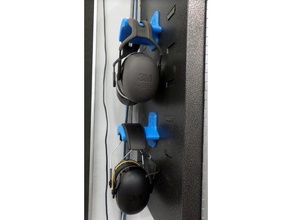 support de fixation murale 3m ear muffs outil les titulaires boîtes 3d print model - Mito3D