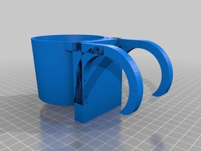 soporte lata piscina 3d la stampa bebidas 3d print model - Mito3D