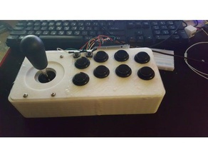 arcade controller ez make 3d printing diy easy street fighter 3d print model - Mito3D