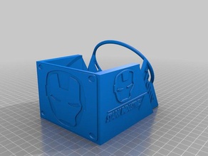 iron man arc reactor holder battery case props 3d print model - Mito3D