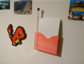 fridge organiser kitchen dining magnet gadget holder magnetic minimalist pen shopping 3d print model - Mito3D