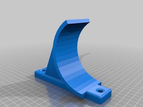 Wand-hangar sport im freien angepasst 3d print model - Mito3D