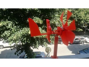 eolic puppet machine mechanical toys aeolic propeller wind 3d print model - Mito3D