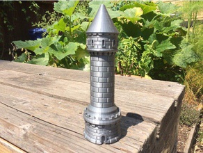 fantasy castle-Turm Gebäude Strukturen 3d print model - Mito3D