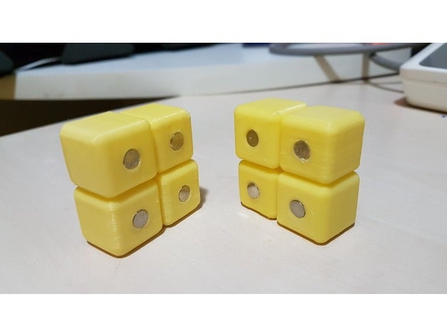 lié magnétique cube les jouets jeux le néodyme terre rare ensemble 3D print model - Mito3D