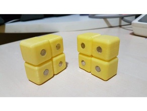 collegati cubi magnetici i giocattoli giochi il neodimio terre rare insieme 3d print model - Mito3D