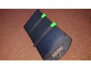 cargador solar piernas deporte al aire libre pies plegable plegado panel stand 3d print model - Mito3D