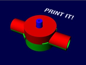 snapfit impact d'air du moteur mécanique jouets 3d print model - Mito3D