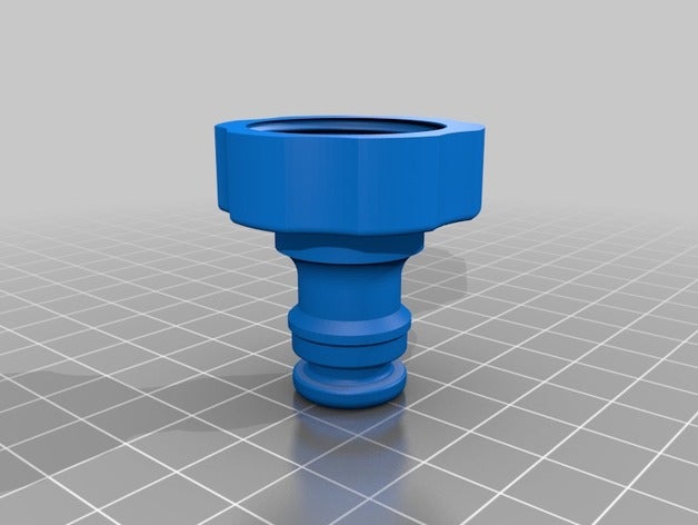 garden hose fittings 3d printing connector 3D print model - Mito3D