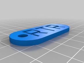 Otomotiv roll tide alabama Anahtarlık özelleştirilmiş 3d print model - Mito3D