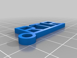 rtr roll tide alabama keychain v2 keychains customized 3d print model - Mito3D