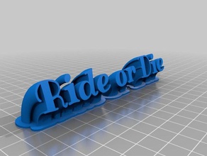 ride il die office personalizzato 3d print model - Mito3D