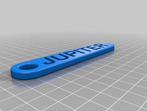 my customized personalized key chain double rounded accessories 3d print model - Mito3D