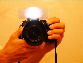 personalizable difusor de flash la cámara caso fotografía 3d print model - Mito3D