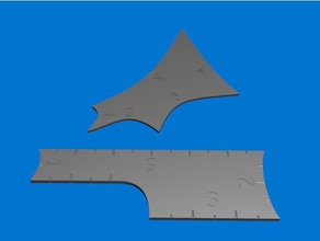 tavolo movimento calibri righello modello pollici misura giochi 3d print model - Mito3D