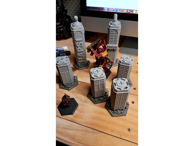 gkr ağır toplarla apartman hapsi Kulesi oyunlar binalar 3D print model - Mito3D