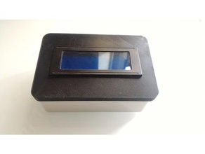 20x4 temas kutusu kapağı lcd hobi arduino durumda derivazione ekran kavşağı kutu durum 3d print model - Mito3D