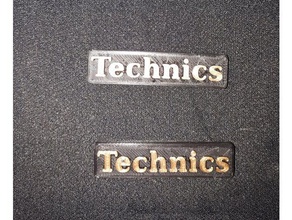 technics hi-fi logo musica 3d print model - Mito3D