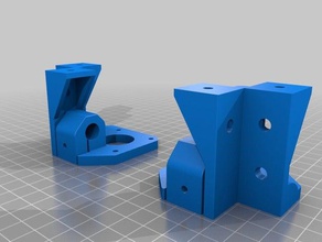 hevo xy stepper lr holder modified better stability 3d printer parts hypercube evolution 3d print model - Mito3D